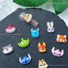 Explosiones transfronterizas ciudad de animales locos dibujos animados decoraciones para uñas decoraciones para uñas luminosas lindos accesorios para uñas venta al por mayor