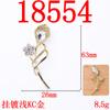 Elegante y con temperamento, ramo de espiga de trigo con incrustaciones de perlas y pedrería, accesorios de aleación, broche para mujer DIY, material de rama de flor y hoja