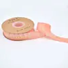 Fita de Cinto com Fio 2,5cm Bronzeamento Letras Inglesas Flores Caixas de Presente Embalagem de Bolo Fita Buquê Material Floral