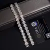 E-commerce Transfronteiriço Pulseira de Prata S925 com Moissanita 10mm Rosto Sorridente Adequada para Homens e Mulheres, Testada e Certificada com Gra