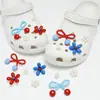 Perla de Resina Iridiscente Agujero Flor de Zapato 3D Accesorios Flor Estrella de Mar Concha DIY Hebilla de Zapato Desmontable Venta al por Mayor