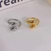 Anillo de gota de agua con abertura irregular, anillo sinuoso, anillo Europa y Estados Unidos, nuevo anillo transfronterizo, apertura ajustable