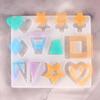 Molde de silicona para pendientes con pegamento de goteo de cristal, molde para pendientes, molde decorativo de placa entera hecho a mano