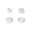 S999 Plata Pura Placa Accesorios Cuentas Espaciadoras Cuentas Sueltas Hecho a Mano DIY Joyería con Cuentas Plata Esterlina Sólida Pulsera Collar