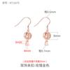 Pendientes de plata de ley 925, accesorios hechos a mano, con perla de jade, hebilla de seguridad, clip para la oreja, accesorios de bricolaje