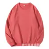 Sudadera de Algodón Puro con Cuello Redondo para Hombre, Estilo Primavera y Otoño, Ropa de Otoño para Hombre de Color Sólido, Chaqueta Casual Americana para Hombre, Peso Alto para Otoño