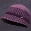 Gorro de Lana Tejido de Invierno para Mujeres de Mediana Edad y Mayores, Gorro de Algodón Grueso con Felpa para Protección contra el Frío, Cálido, para Abuela