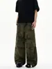 Muxi Ropa Estilo Americano Moderno High-Street Exterior Estampado de Camuflaje Pantalones Cargo para Hombre Sueltos Paracaidista Pantalones Casuales