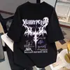 Nova Camiseta de Manga Curta com Estampa de Letras High Street para Homens e Mulheres, Marca Tendência de Verão, Estilo Americano Solto, Top Versátil Casual para Casais