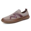 Popular Transfronteiriço Verão 2025 Novo Tênis Slip-On Masculino Respirável Fino Malha Fly-Woven Versátil para Esportes e Casual