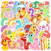 Pegatinas de grafiti de animales de dibujos animados, 40/80/200, para equipaje, coche, portátil, patineta, taza de agua, decoración impermeable