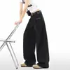 Pantalones casuales Harajuku de moda, nuevos, versátiles, bordados 250, con dobladillo tridimensional y cintura semi-elástica, temperamento artístico