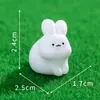 Micro Paisagem Desenho Animado Fofo e Comportado Coelhinho Animal Figura Decoração DIY Acessório Ornamento de Mesa Carro
