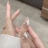 Nuevas Decoraciones Terminadas para Uñas con Mariposas de Cristal de Hielo, Alas de Cristal Blanco Rosa Transparente como el Hielo con Diamantes para Uñas en Forma de Marquise, Brillo Deslumbrante