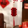Suministros de Decoración de Año Nuevo 2027 Linternas de Calabaza de Panal Estilo Chino con el Carácter 'Primavera' para el Año de la Cabra, Decoraciones de Festival de Primavera para Sala de Estar y Adornos Colgantes