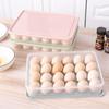 Almacenamiento de Huevos para Refrigerador 24 Rejillas Rejillas para Huevos Bandeja para Huevos Venta al por Mayor Cocina a Prueba de Polvo Caja de Almacenamiento de Alimentos con Tapa Partición Sellada