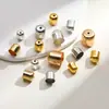 Tapa de Borla Perforada de Superficie Lisa Metálica Tapa de Hierro con Cordón Cabeza de Tapa de Hierro Accesorios para Joyería DIY Pendientes Colgantes Accesorios