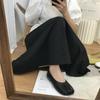 Zapatos de Abuela para Mujer Zapatos Planos 2025 Nuevo Estilo Coreano Versátiles Cuatro Estaciones Zapatos de Tacón Fruncidos Planos para Mujeres Embarazadas
