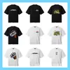 Comercio Exterior Transfronterizo Marca de Moda Cort Estampado Alcatraz High Street Casual Europeo y Americano Camiseta Unisex de Manga Corta Venta al por Mayor Verano
