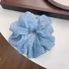 Scrunchie de Malla con Lunares Estilo Suave y Acabado de Alta Gama, Lazo de Tela para Moño, Cola de Caballo y Accesorios para el Cabello para Mujeres