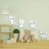 JM764 gatinho fofo decoração de parede em acrílico espelho adesivos de parede quarto de criança sala de estar parede decoração autoadesiva