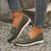 Zapatillas casuales de suela gruesa de comercio exterior en stock, zapatillas casuales de mujer de comercio exterior con cadena metálica 2026 nuevos de verano talla grande