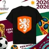 Camiseta Estampada con Logo de Equipo de la Copa del Mundo 2026 La Más Vendida en Amazon Casual de Manga Corta Talla Europea