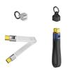 Cable de Placa Suave USB4 Carga Súper Rápida PD 240W Pantalla de Proyección 8K Tipo-C Cable de Datos con Todas las Funciones Power Bank Cable Corto