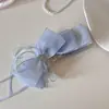Pinza de Plátano con Lazo de Malla para Niñas, Pinza Vertical de Lujo de Alta Gama, Pasador Dulce Antideslizante para Cola de Caballo, para la Parte Posterior de la Cabeza