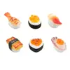 Nueva Serie de Sushi Simulado Juguete de Comida DIY Pegamento de Crema Accesorios de Resina Accesorios para el Cabello Pasador Colgante Funda para Teléfono Móvil