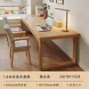 Mesa de computador de madeira maciça para uso doméstico no quarto, mesa de escritório para adulto, escrivaninha para estudante, mesa longa dupla, bancada de trabalho