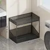 Estante de almacenamiento para detergente de lavandería, organizador de baño, carrito pequeño de pie para balcón, estante de varios niveles, organizador de artículos de limpieza para baño