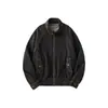 Jaqueta jeans Harrington retro de alta qualidade americana para homens, solta, simples, estilosa, versátil, adequada para casais, casaco curto