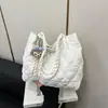 Popular Bolso de Hombro de Algodón Espacial Estilo Coreano, Nuevo Bolso Cruzado de Moda Grande y Sencillo, Bolso Tote Casual 2026