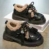Zapatos Grandes de Algodón para Niñas Estilo Invierno 2025 Zapatos de Cachemir Cálidos para Niños Botas de Nieve de Terciopelo de Moda para Niñas