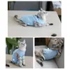 Roupa Cirúrgica para Gatos de Estimação, Roupa de Esterilização, Calcinha Menstrual, Recuperação Pós-operatória, Roupa de Desmame para Gatas, Roupa Anti-Lambedura, Roupa de Verão Anti-Queda de Pelo