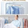 Funda de Ropa Transpirable Impermeable para el Hogar, Cubierta Transparente para Traje, Bolsa de Almacenamiento para Ropa Colgante, Venta Directa