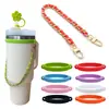 Correa Universal para Taza de Agua Transfronteriza y Cuerda con Asa Juego de Dos Piezas Accesorios para Taza Stanley Anillo de Silicona para Taza Pulsera de Cuero
