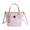 Bolso Pequeño Estilo Cesta con Estampado Floral Dulce para Mujer, Nuevo Modelo 2026, Bolso de Mano para el Trabajo, Bolso Cubo, Bolso Cruzado Versátil para Principios de Primavera