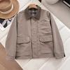 Estilo Japonés Estilo ~ Chaqueta Corta Casual Estilo Japonés para Hombres y Mujeres Chaqueta Top a Cuadros Estilo Británico Ropa de Otoño