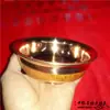 Bol de Mongolia Interior Cobre Rojo Doble Capa Bol para Té con Leche Bol Mongol Vajilla Mongol Bol de Ocho Tesoros Antiescaldante Bol Étnico para Vino