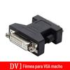 Adaptador de cabo de monitor de computador DVI fêmea para VGA macho