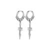 Amazon Pendientes de Acero Inoxidable Europeos y Americanos con Patrón de Dragón Vintage, Clips para Orejas de Círculo, Cono y Pluma, Pendientes de Moda, Artísticos Retro