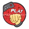 Diapositivas para zapatos de mando de videojuego de dibujos animados, hebillas para zapatos, accesorios DIY, parches de goma blanda de PVC, decoraciones para consolas de videojuegos y fundas de teléfono
