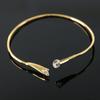 Pulsera Caliente Abierta Transfronteriza Moda Vintage Hoja Alas Lazo Pulsera Personalidad Temperamento Pulsera Geométrica