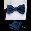 Gravata Borboleta Masculina Lisa Cor Sólida Série Cor Sólida Cabeça Plana Tecido Fosco Gravata Borboleta Fabricante Fornecimento