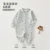 Roupa para Bebê Anyang Macacão para Bebê Classe A Algodão Puro Manga Longa Roupa para Engatinhar Pijama para Bebê Body Jacquard Sem Costura