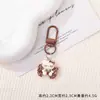 Al por mayor Nuevo Llavero Colgante de Cuentas Perler de Gato con Estampado de Leopardo Colgante Lindo para Mochila DIY Llavero de Dibujos Animados Colgante Pequeño
