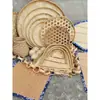 Decoraciones colgantes creativas para jardín de infantes, recogedor de bambú, cesta de pescado de bambú, sombrero de bambú, tamiz de bambú, jaula de cerdos, cortina de bambú, suministros de decoración ambiental, cadena de bambú