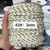 Familia Miu con 3 mm color 108 color punto de salto núcleo de poliéster envuelto en cuerda redonda cuerda para ropa sombrero cuerda para pantalones (longitud ilimitada)